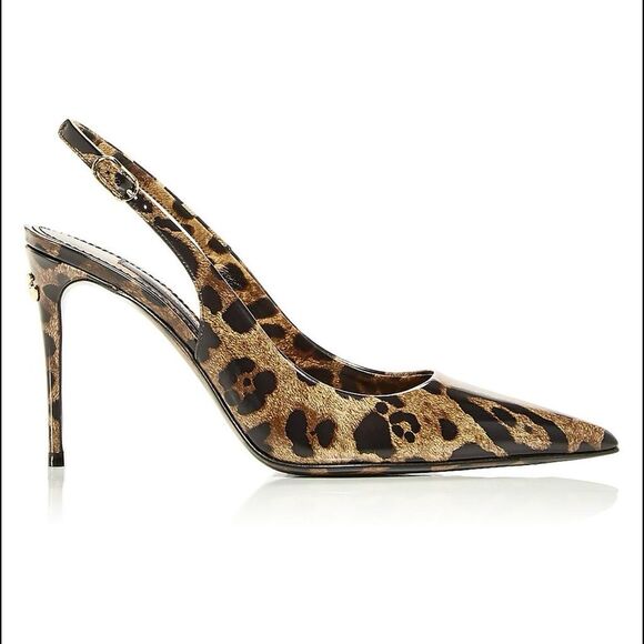 Dolce and Gabbana patent leather leopard pumps. Size 36 EU (6) NWT and box - Picture 1 of 7